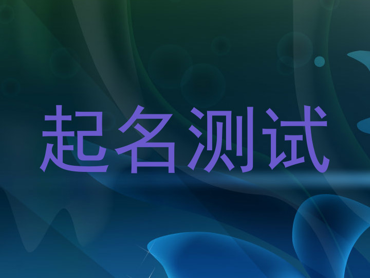 起名测试