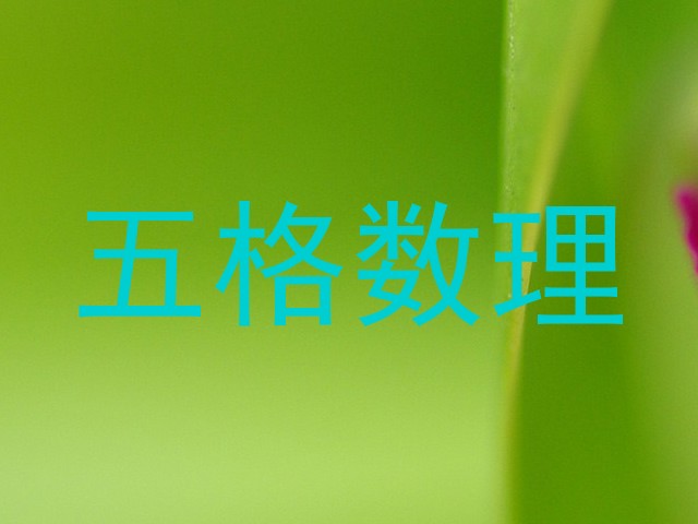 五格数理