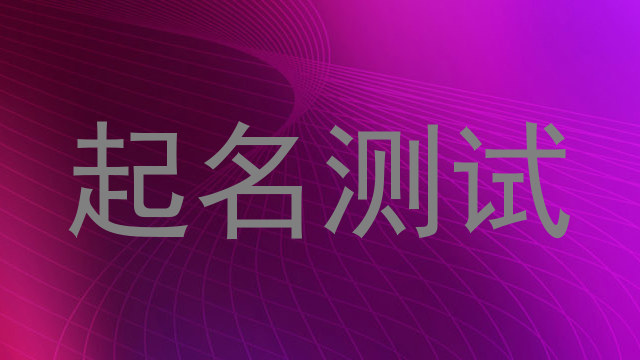 起名测试