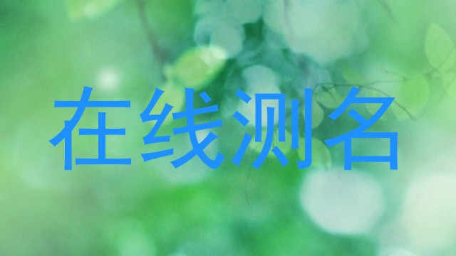 在线测名