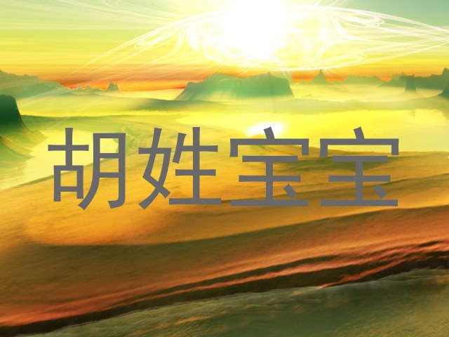 胡姓宝宝