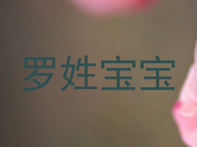 罗姓宝宝
