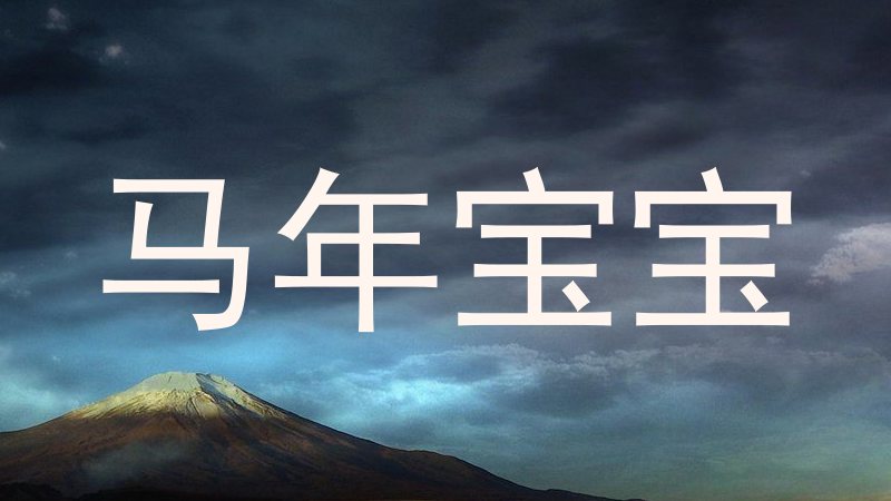 马年宝宝