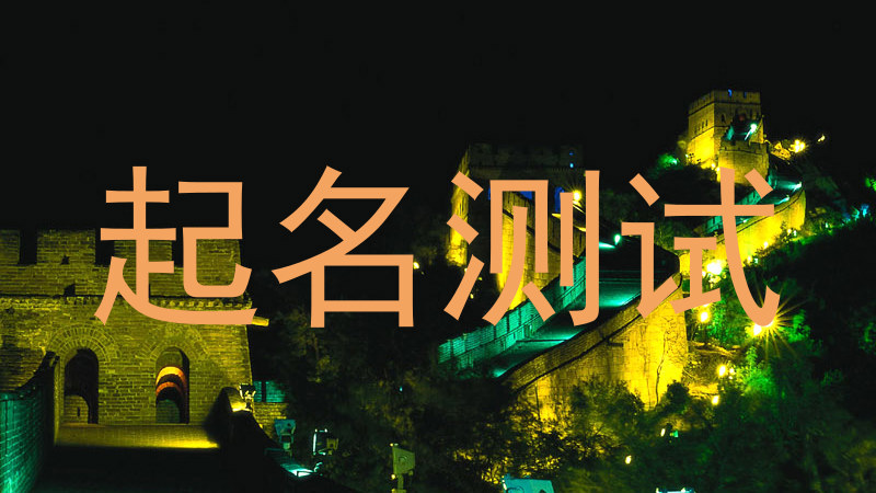 起名测试