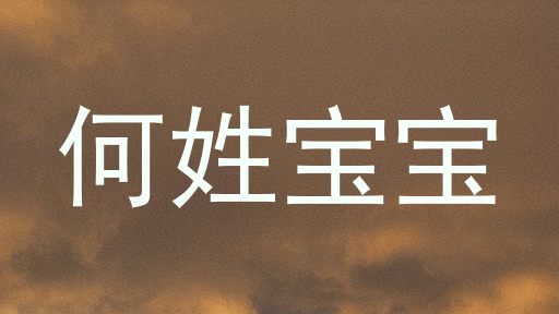何姓宝宝
