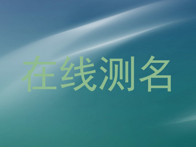 在线测名