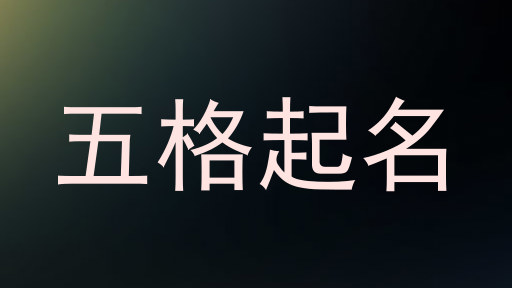 五格起名