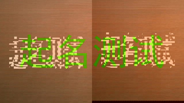 起名测试