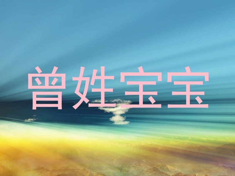 曾姓宝宝