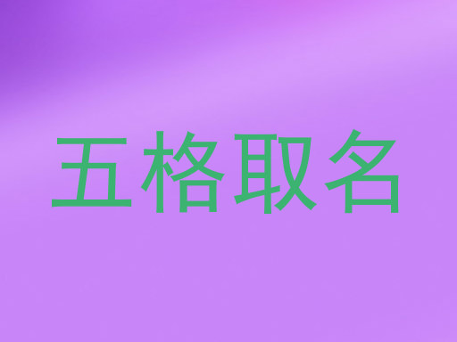 五格取名