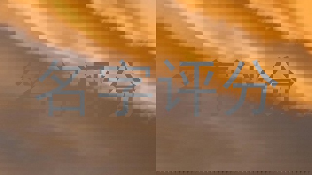 名字评分