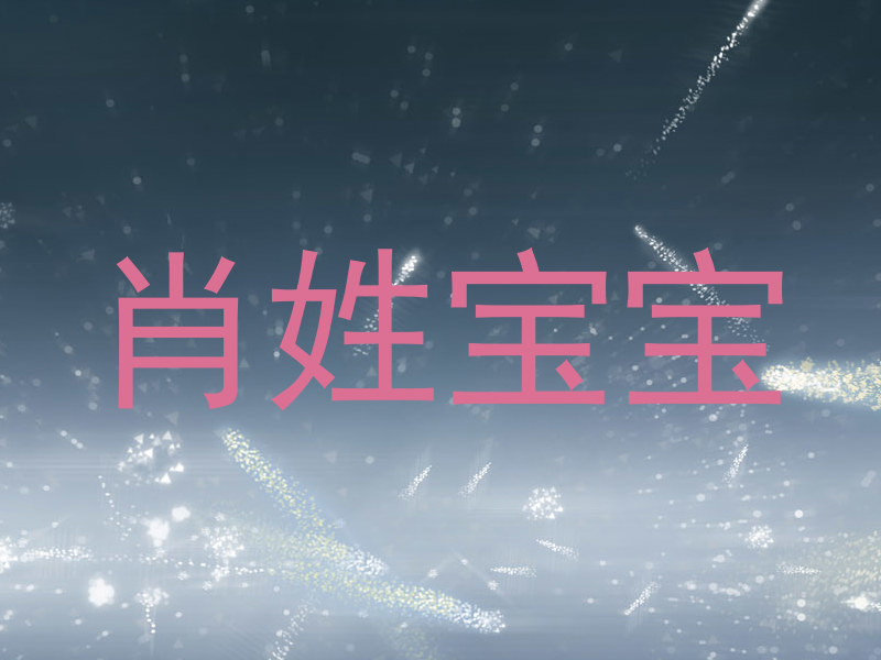 肖姓宝宝