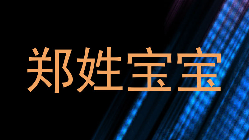 郑姓宝宝