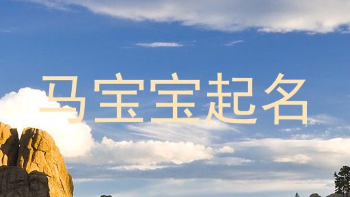 马宝宝起名