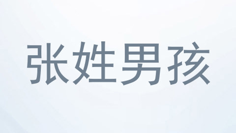 张姓男孩