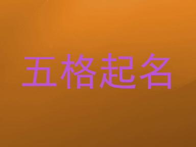 五格起名