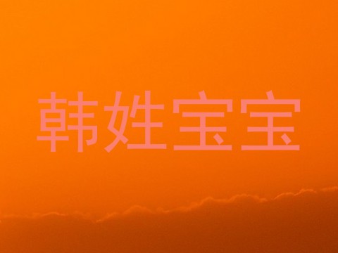 韩姓宝宝