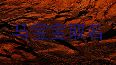 马宝宝取名