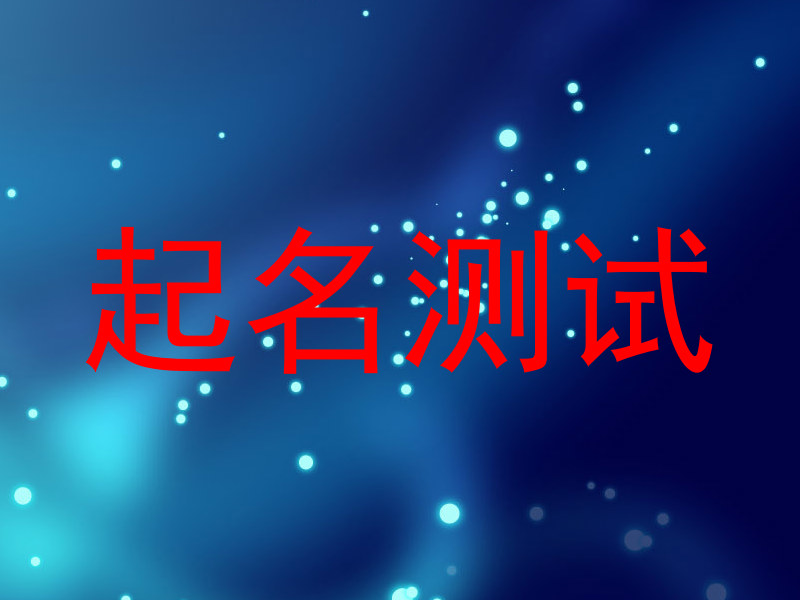 起名测试