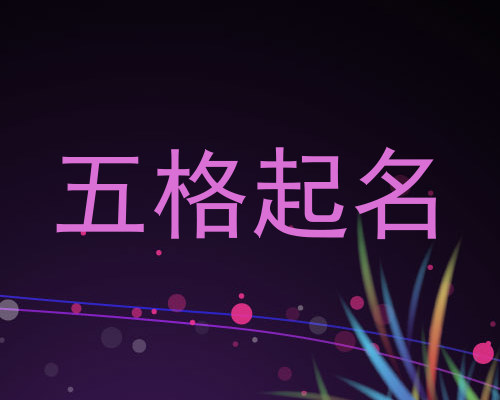 五格起名