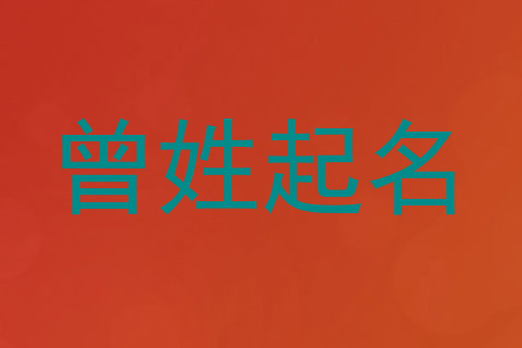 曾姓起名