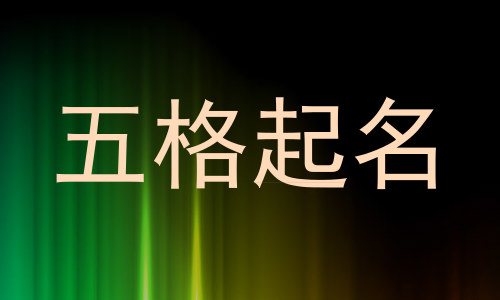 五格起名
