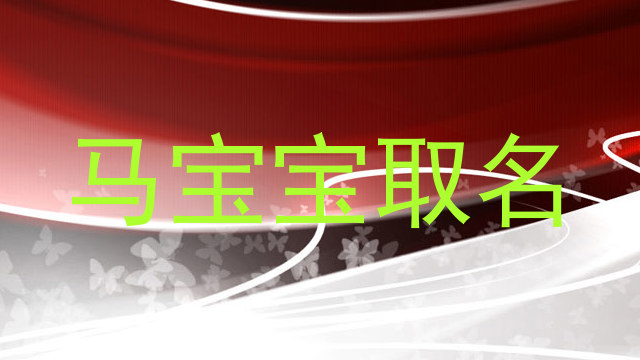 马宝宝取名