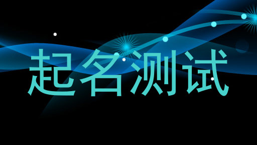 起名测试