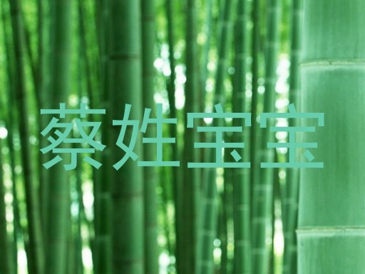 蔡姓宝宝