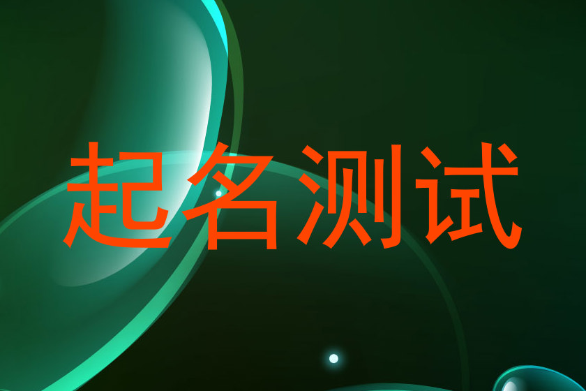 起名测试