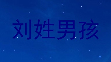 刘姓男孩