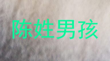 陈姓男孩