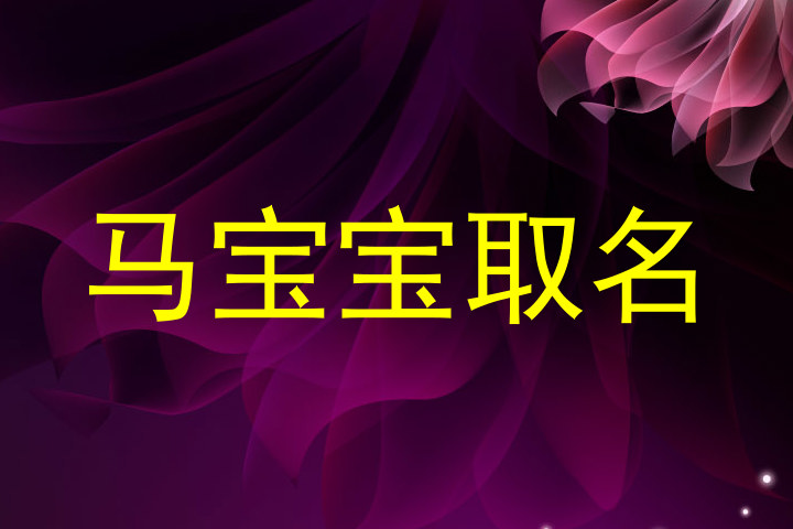 马宝宝取名