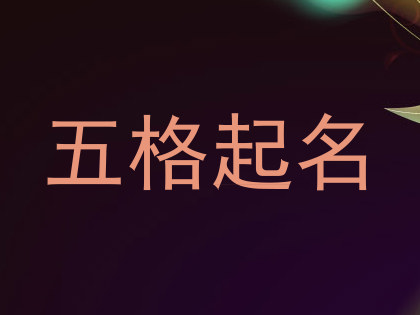 五格起名