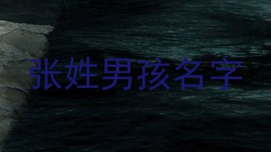 张姓男孩名字