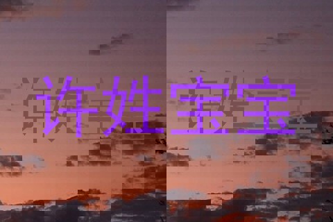 许姓宝宝