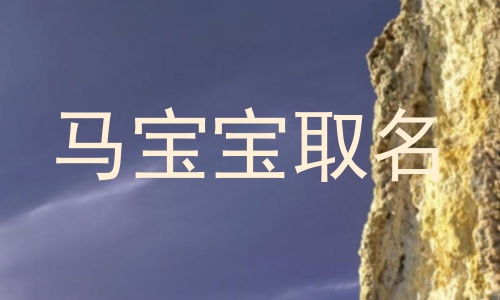 马宝宝取名