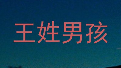 王姓男孩