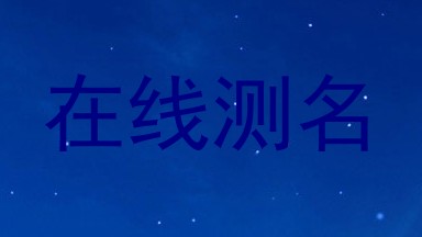 在线测名