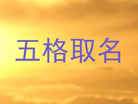 五格取名