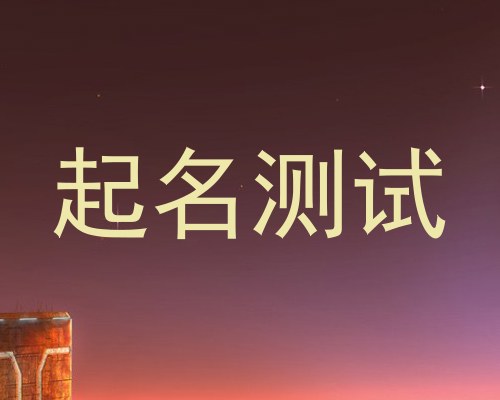 起名测试