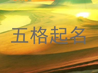 五格起名