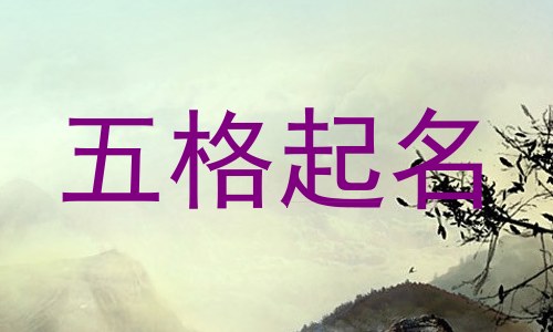 五格起名