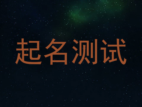 起名测试
