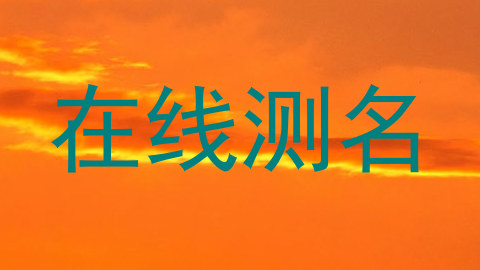 在线测名