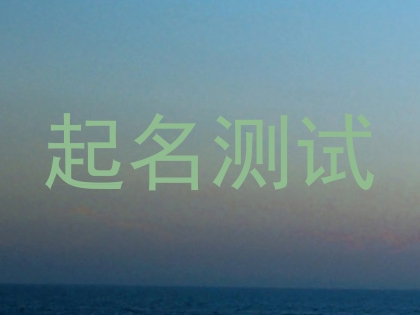 起名测试