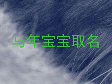 马年宝宝取名