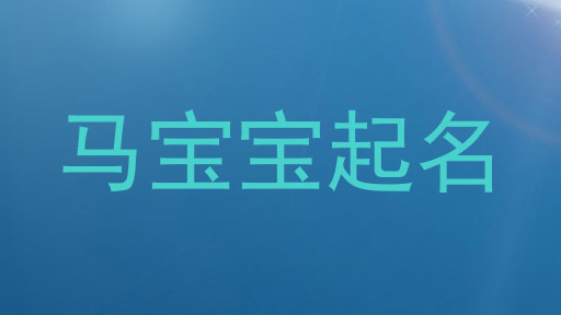 马宝宝起名