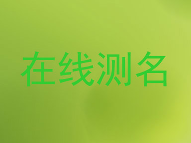 在线测名