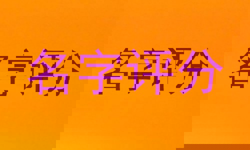 名字评分